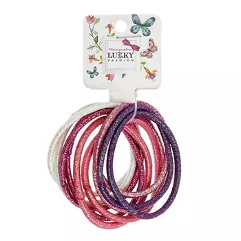 LUKKY Набор резинок для волос Металлика