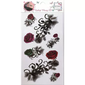 LUKKY Набор тату 3D, розы