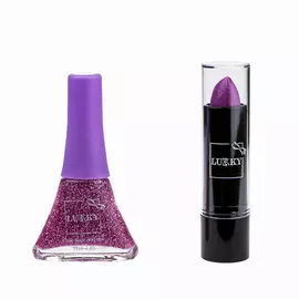 Lukky Лак и помада меняющая цвет в наборе