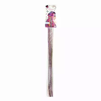 LUKKY Прядь накладная на заколке, блестящая