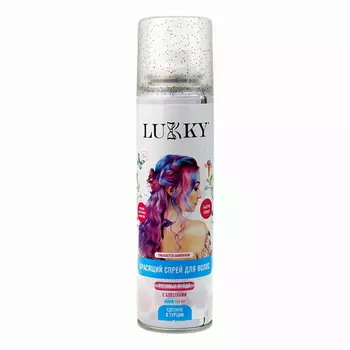 LUKKY Спрей-краска для временного окрашивания волос с блёстками