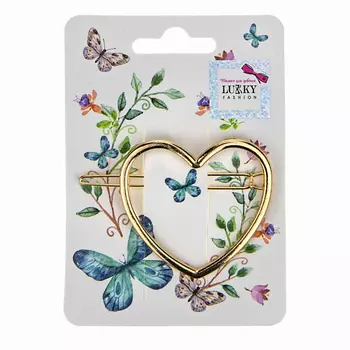 LUKKY Заколка-автомат Сердечко
