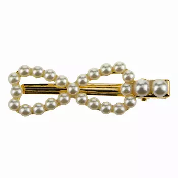 LUKKY Заколка-зажим жемчужный бантик