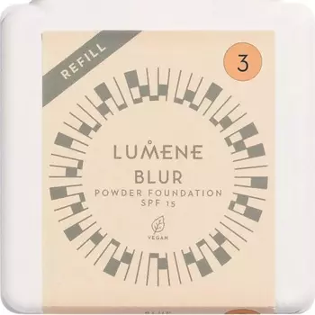 LUMENE Компактная тональная пудра Blur Longwear SPF 15, сменный блок