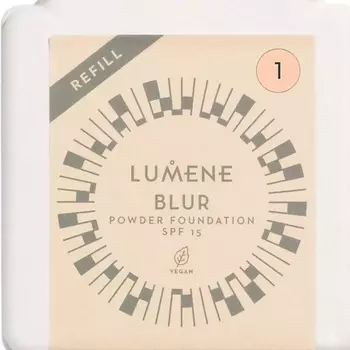 LUMENE Компактная тональная пудра Blur Longwear SPF 15, сменный блок