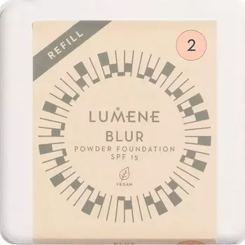 LUMENE Компактная тональная пудра Blur Longwear SPF 15, сменный блок