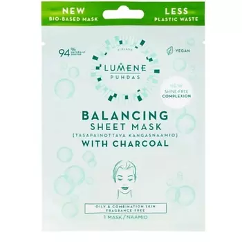 LUMENE Матирующая и балансирующая тканевая маска Balancing Sheet Mask 1.0