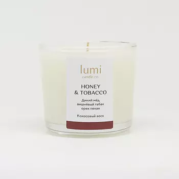 LUMI CANDLE CO. Ароматическая свеча petite Honey & tobacco 90