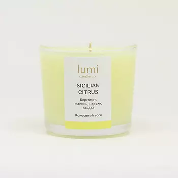 LUMI CANDLE CO. Ароматическая свеча petite Sicilian citrus