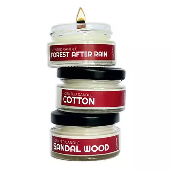 LUMIERE Набор ароматических свечей "Свежесть" 1.0