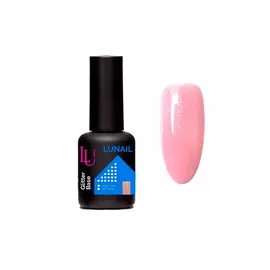 LUNAIL База камуфлирующая с шиммером "Glitter Base silver shimmer"