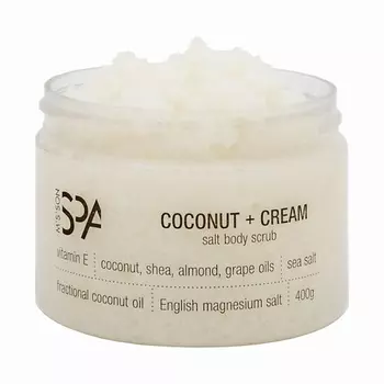 M'S'SON SPA Антицеллюлитный скраб для тела с Английской солью COCONUT+CREAM 400.0
