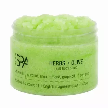 M'S'SON SPA Антицеллюлитный скраб для тела с Английской солью HERBS+OLIVE 400.0