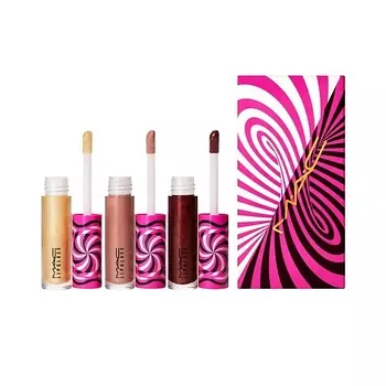 MAC Набор для губ Tiny Tricks Mini Lipglass Trio Warm