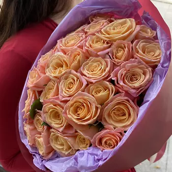 MADE KRIS Букет из 31 розы Мисс Пигги "Розовый туман"