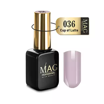 MAG NAILS BEAUTY PROFESSIONAL Белый гель-лак для ногтей Color 001 Milky Ice 10.0