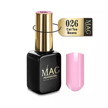 MAG NAILS BEAUTY PROFESSIONAL Белый гель-лак для ногтей Color 001 Milky Ice 10.0
