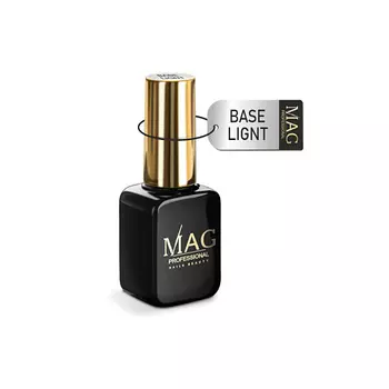 MAG NAILS BEAUTY PROFESSIONAL Каучуковая база для ногтей прозрачная MAG BASE LIGNT