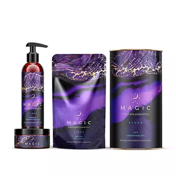 MAGIC 5 ELEMENTS SPA-ритуал ETHER: шампунь, скраб, мусс