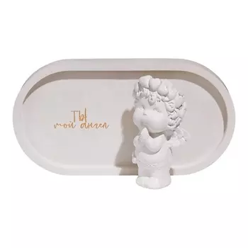 MAGIC MAKERS Статуэтка Ангел Валентин на подносе " Ты мой ангел "