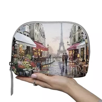 МАХАОН Косметичка женская большая кожаная