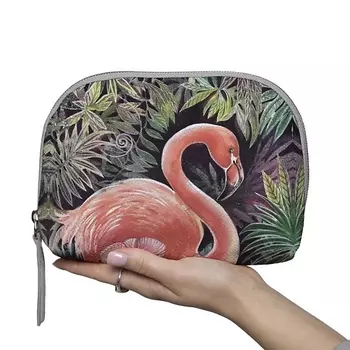 МАХАОН Косметичка женская большая кожаная