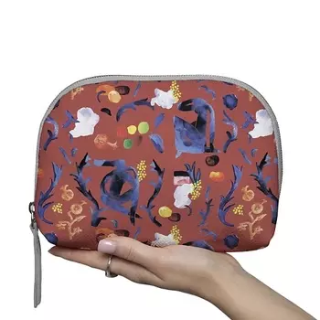 МАХАОН Косметичка женская большая кожаная