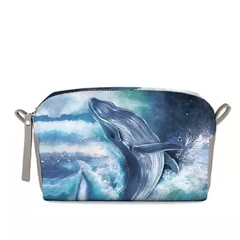 МАХАОН Косметичка женская большая кожаная