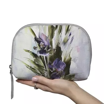 МАХАОН Косметичка женская большая кожаная