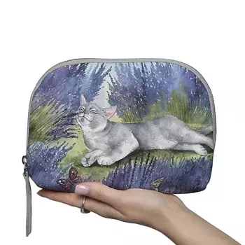 МАХАОН Косметичка женская большая кожаная