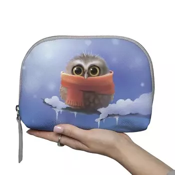 МАХАОН Косметичка женская большая кожаная