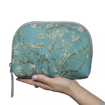 МАХАОН Косметичка женская большая кожаная