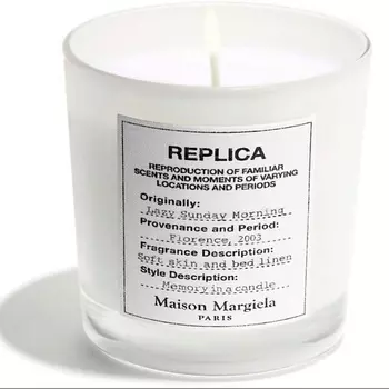 MAISON MARGIELA Ароматическая свеча Replica Lazy Sunday Morning