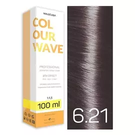 MALECULA Профессиональная перманентная крем-краска 6.21 Пепельно-Перламутр Темный Блонд