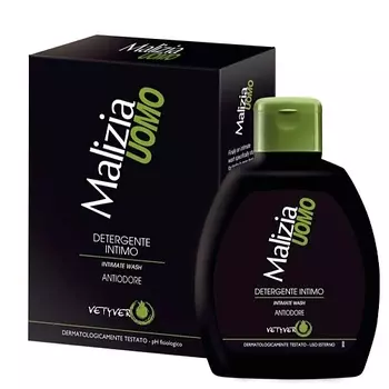MALIZIA Мужской гель для интимной гигиены Vetyver 200.0