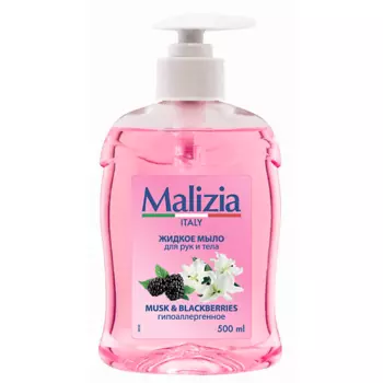 MALIZIA Мыло с дозатором MUSK BLACKBERRY 500.0