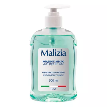 MALIZIA Жидкое мыло для рук и тела антибактериальное гипоаллергенное 500.0