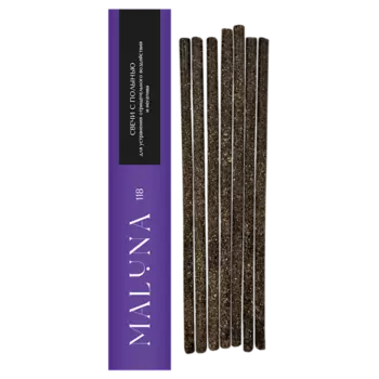 MALUNA Магические черные свечи с полынью