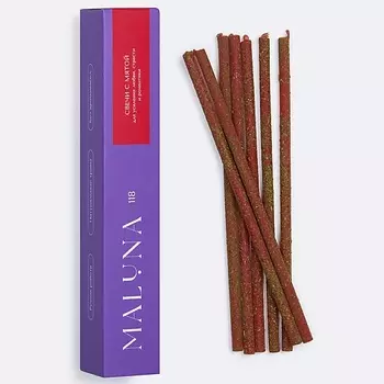 MALUNA Магические красные свечи с мятой