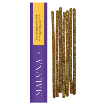 MALUNA Магические оранжевые свечи с одуванчиком