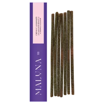 MALUNA Магические розовые свечи с душицей