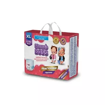 MAMA'S BOSS Подгузники-трусики для детей XL 12-18 кг 36.0