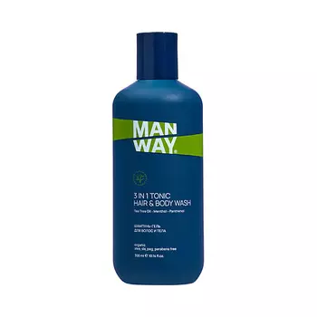 MAN WAY Шампунь-Гель для волос и тела тонизирующий 3 in 1 Tonic Hair & Body Wash