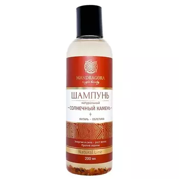 MANDRAGORA MAGIC BEAUTY Натуральный шампунь для волос с янтарем и облепихой «Солнечный камень» 200.0