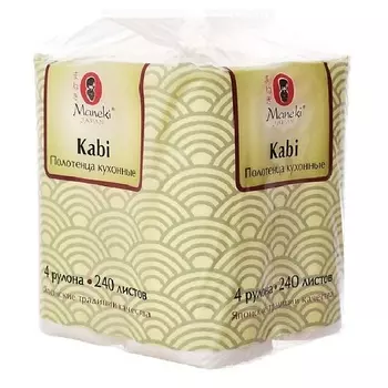 MANEKI Полотенца кухонные бумажные Sumi-e белые 4