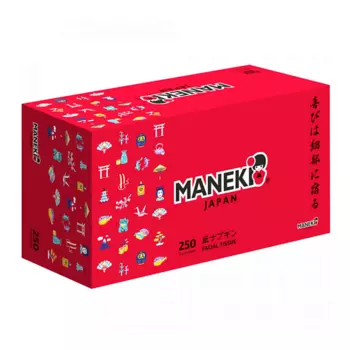 MANEKI Салфетки бумажные Red 2 слоя белые 250.0
