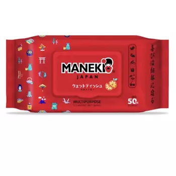 MANEKI Салфетки влажные Цитрус 50.0