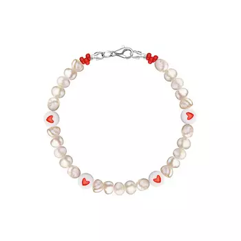 MANIOVICH.AM Браслет из жемчуга с сердечками