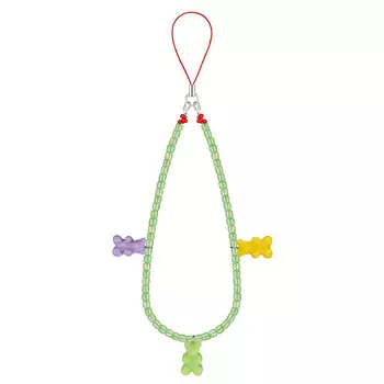 MANIOVICH.AM Подвеска для телефона из бисера с мишками Gummy