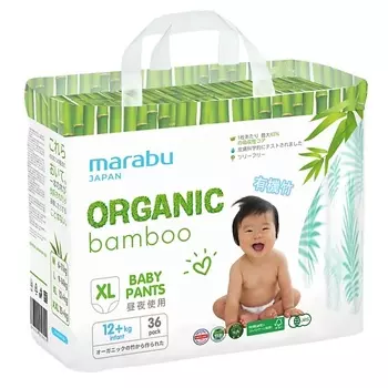 MARABU Подгузники-трусики, Organic Bamboo, размер XL 36.0